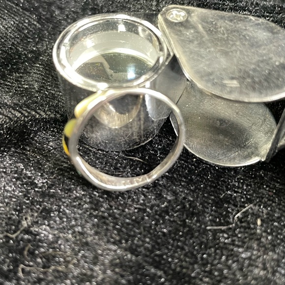 Zuni inlay ring size 7 1/4. - Picture 5 of 7